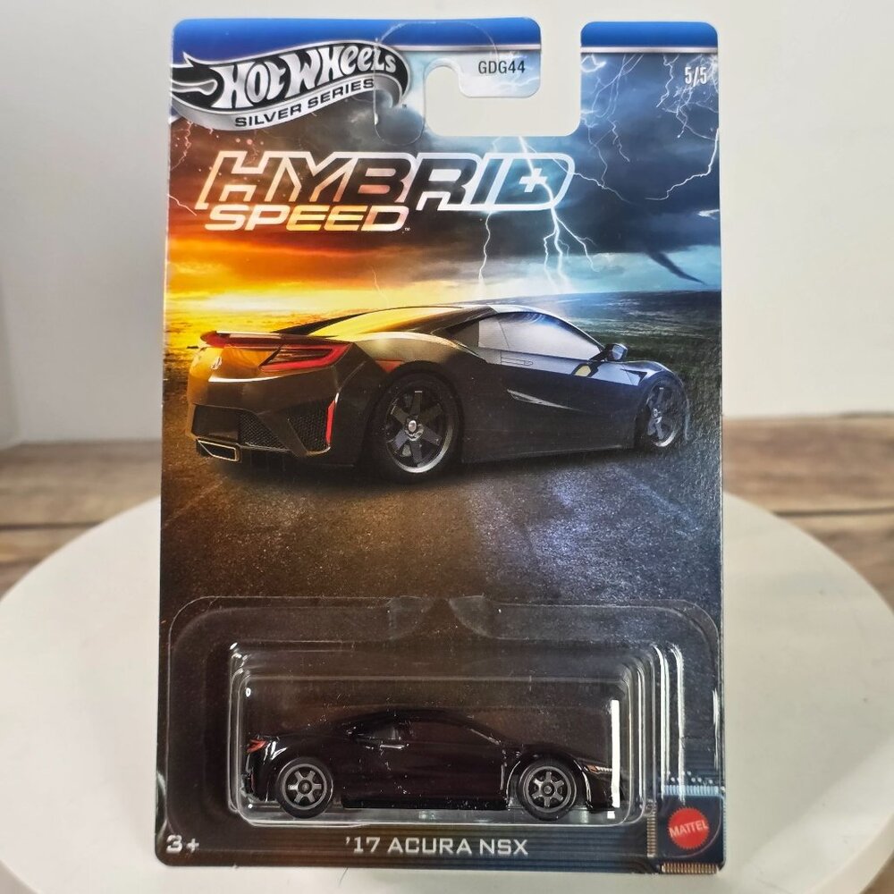 Hot Wheels Silver Series 17 Acura NSX Hybrid Speed Die-Cast Car